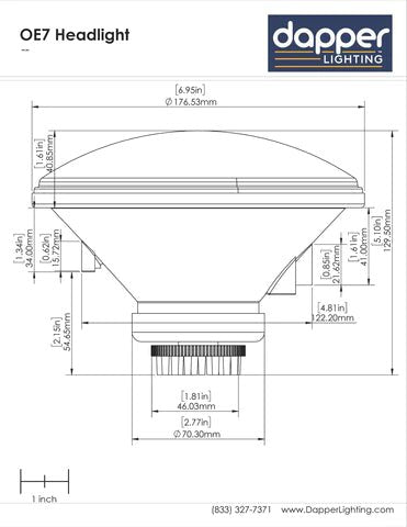 Classic Mini LED - OE7 Headlight Replacements - Classic Mini DIY