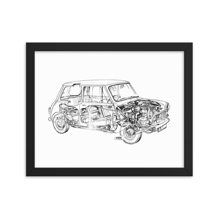 Classic Mini Technical Drawing #001 - Classic Mini DIY