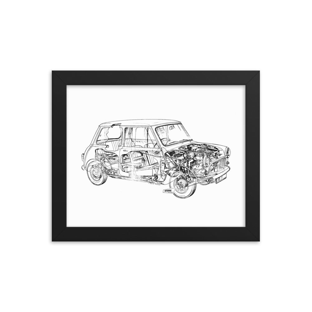 Classic Mini Technical Drawing #001 - Classic Mini DIY