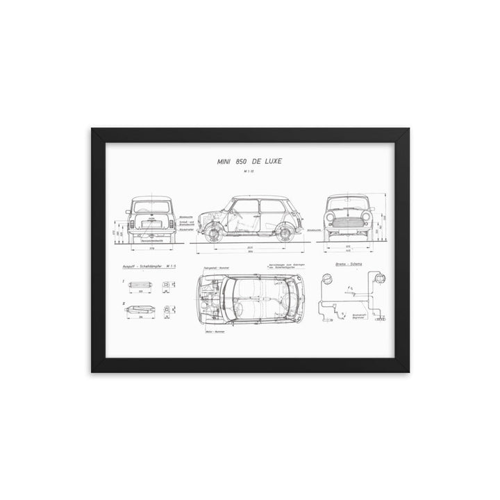 Classic Mini Technical Drawing #002 - Classic Mini DIY