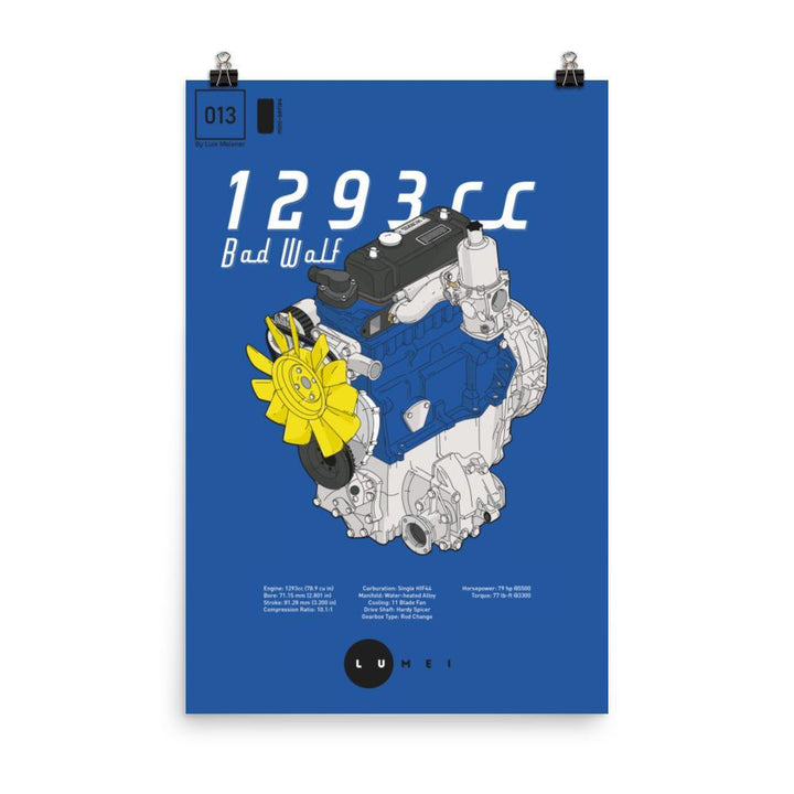 Special Edition "Bad Wolf" A-Series - Poster - Classic Mini DIY