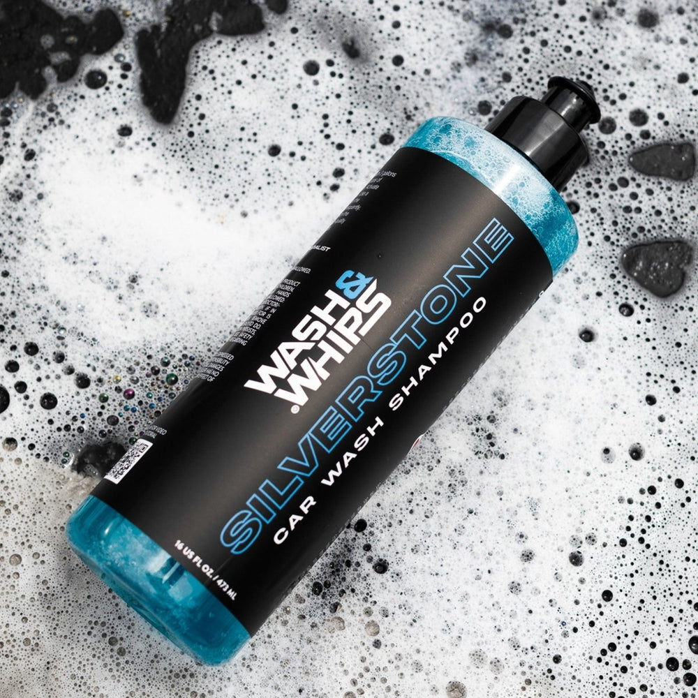 WASH & WHIPS Car Wash Kit - 3 - Gallon Bucket with Particle Interceptor Trap, Shampoo, Chenille Mitt & Microfiber Soft Towel, 5pcs - Classic Mini DIY