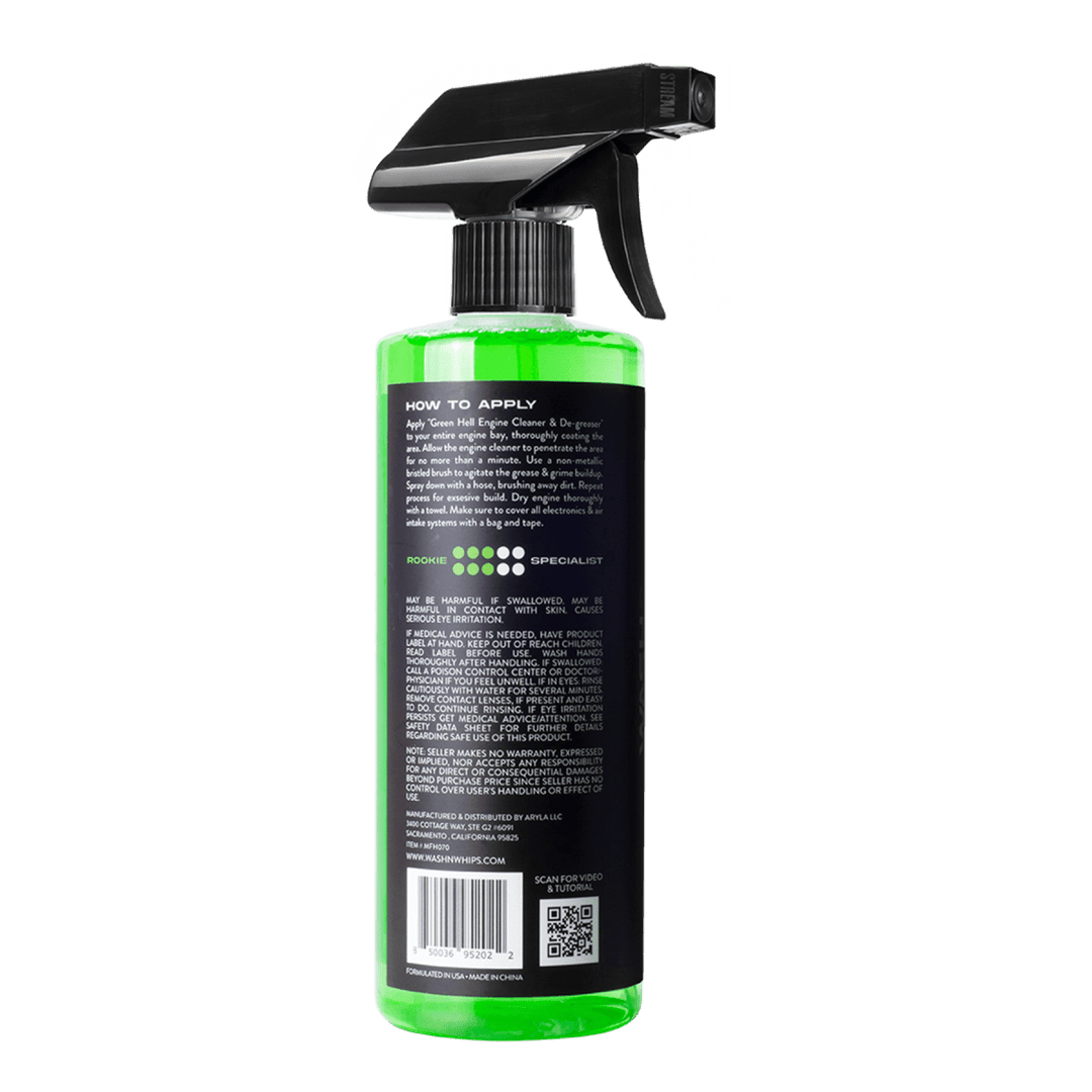 WASH&WHIPS Green Hell Engine Cleaner & Degreaser - Classic Mini DIY