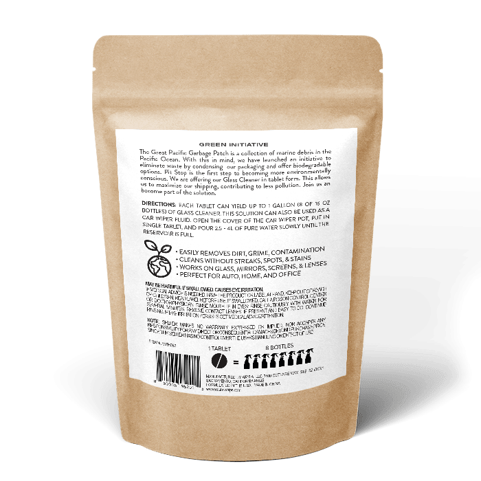 WASH&WHIPS Pit Stop Glass Cleaner / All Surface Cleaner Refill Tablets (Makes 5 Gallons) - Classic Mini DIY