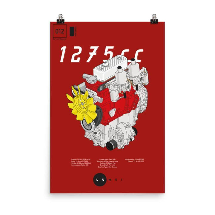 1275cc A-Series - Poster - Classic Mini DIY