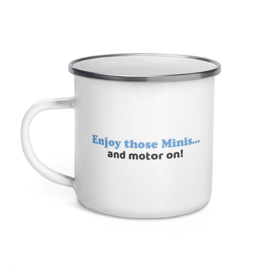 Motor on! - Enamel Mug - Classic Mini DIY